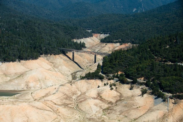 The south fork of Lake Oroville, California's second largest reservoir, in September 2014. Photo by Kelly M. Grow/California Department of Water Resources.
